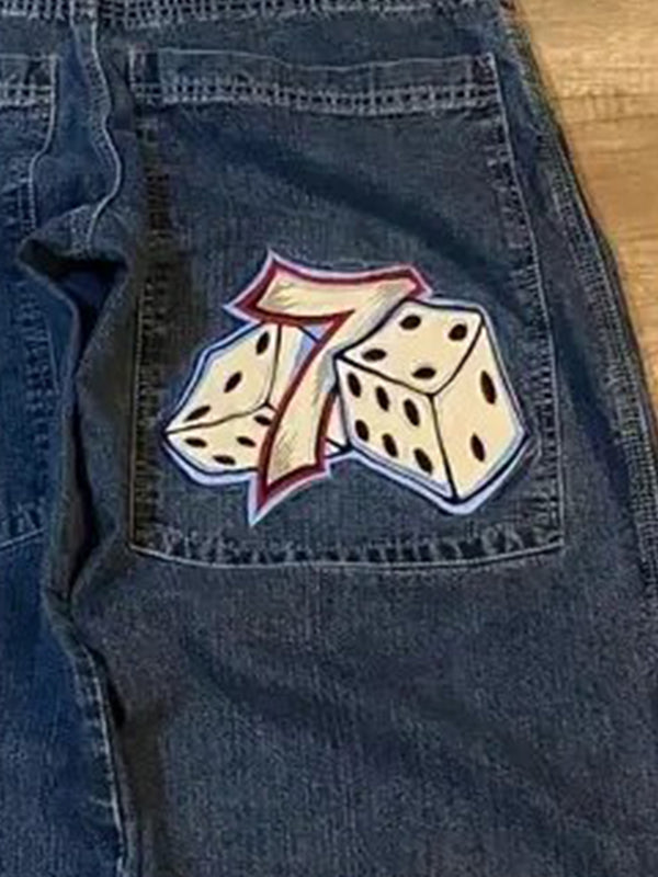 WW | 2000s Stickerei Hip Hop Street Boyfriend Jeans