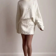 WW | Bestickte Blumenpullover