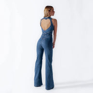 WW | Denim-Overall mit Reißverschlussdetail für Damen