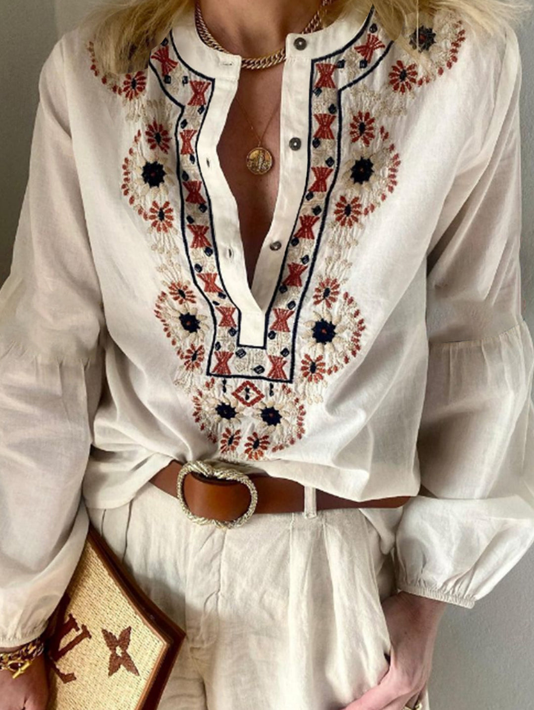 W&W Mode | gestickte Boho-Tunika für Sommergefühle