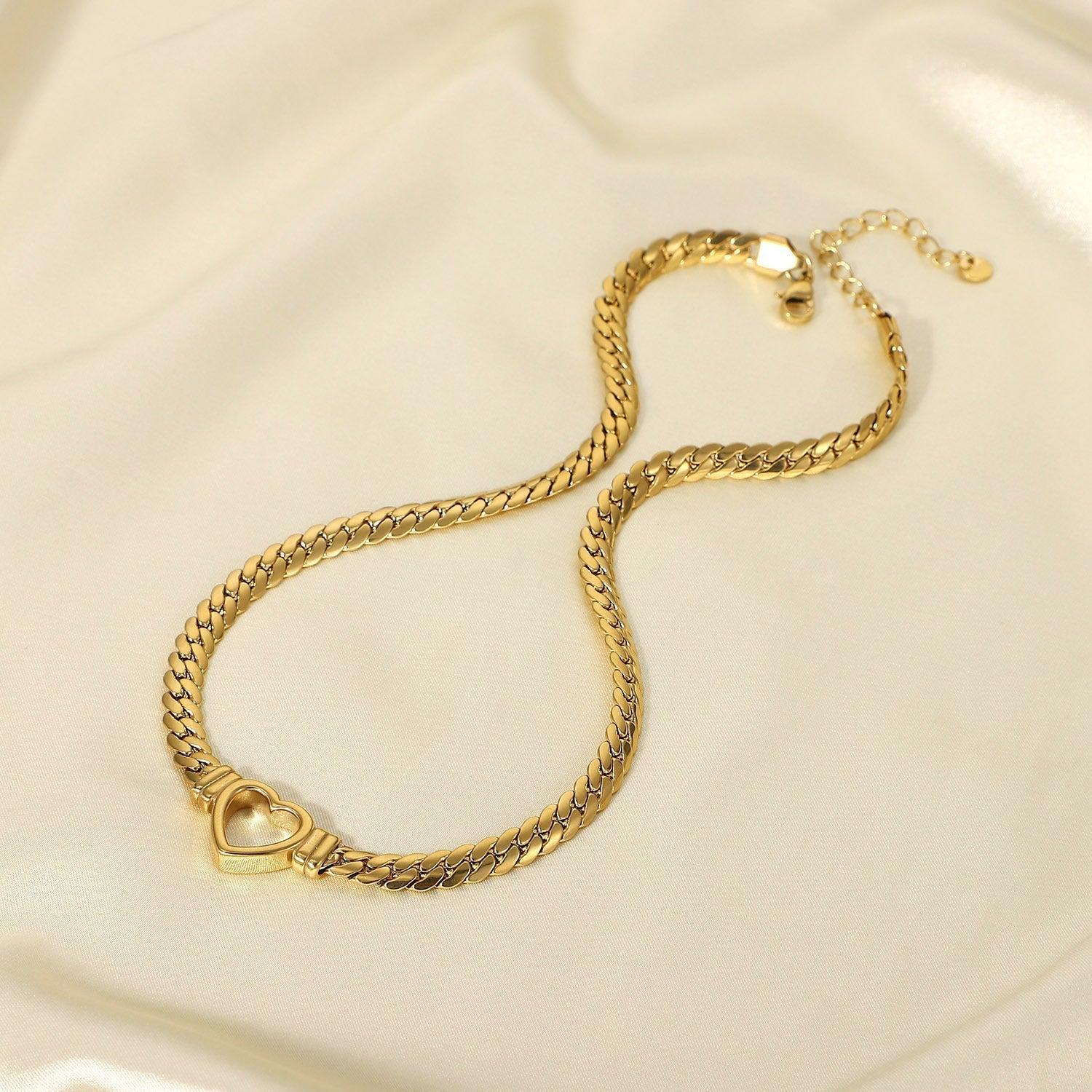 WW | Cuban Kette Herz Halskette
