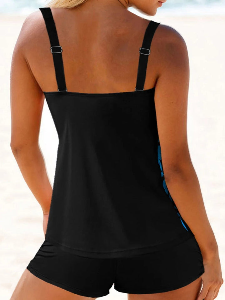 W&W Mode | Blumiges Tankini Satz Mit Eckigem Ausschnitt Für Damen