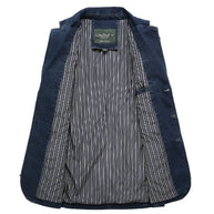WW | Herren Denim Baumwolle Blazerjacke