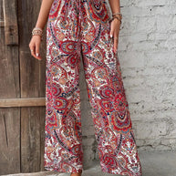WW | Elegante Bedruckte Weite Hosen