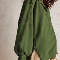 WW - Lässiges Sweatshirt Mit Knöpfen Und Lampenärmeln