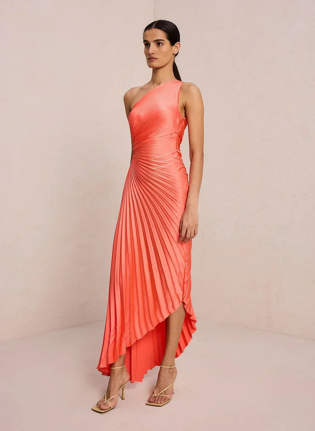 W&W Mode | One Shoulder Maxikleid