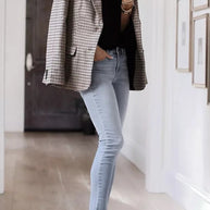 WW | Boss Up Karomuster Boyfriend Blazer