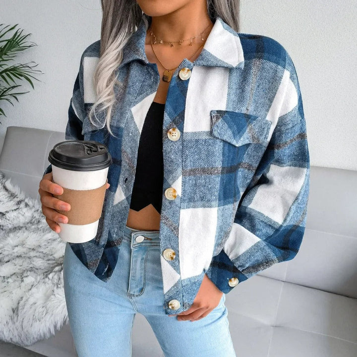 W&W Mode | Karierte Sommerjacke Für Damen