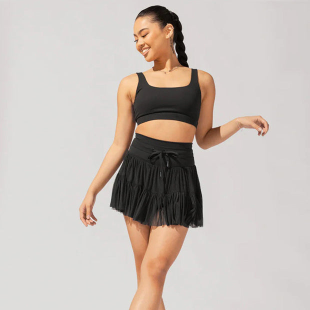 WW | Hohe Taille Minirock Mit Sicherheitsshorts