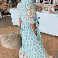 WW | Bohemian Geschichtetes Maxi-Kleid für Damen