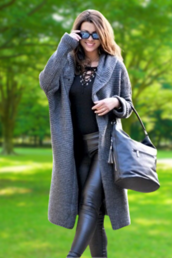 WW | Elegante Lange Strickjacke