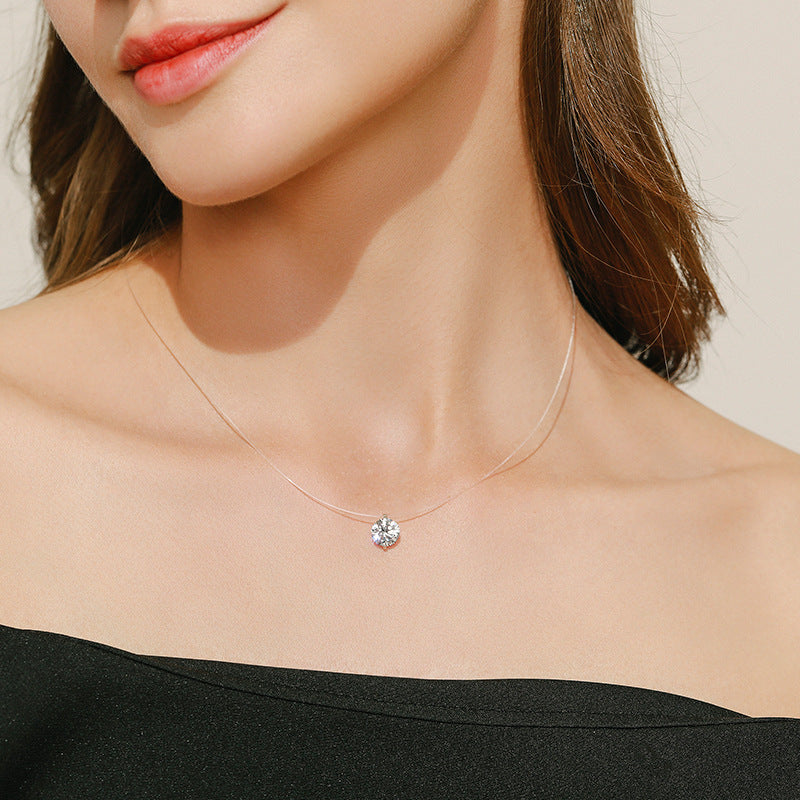 WW | Hals Glitzer Gold Anhänger Halskette Satz Weinlese Schmuck