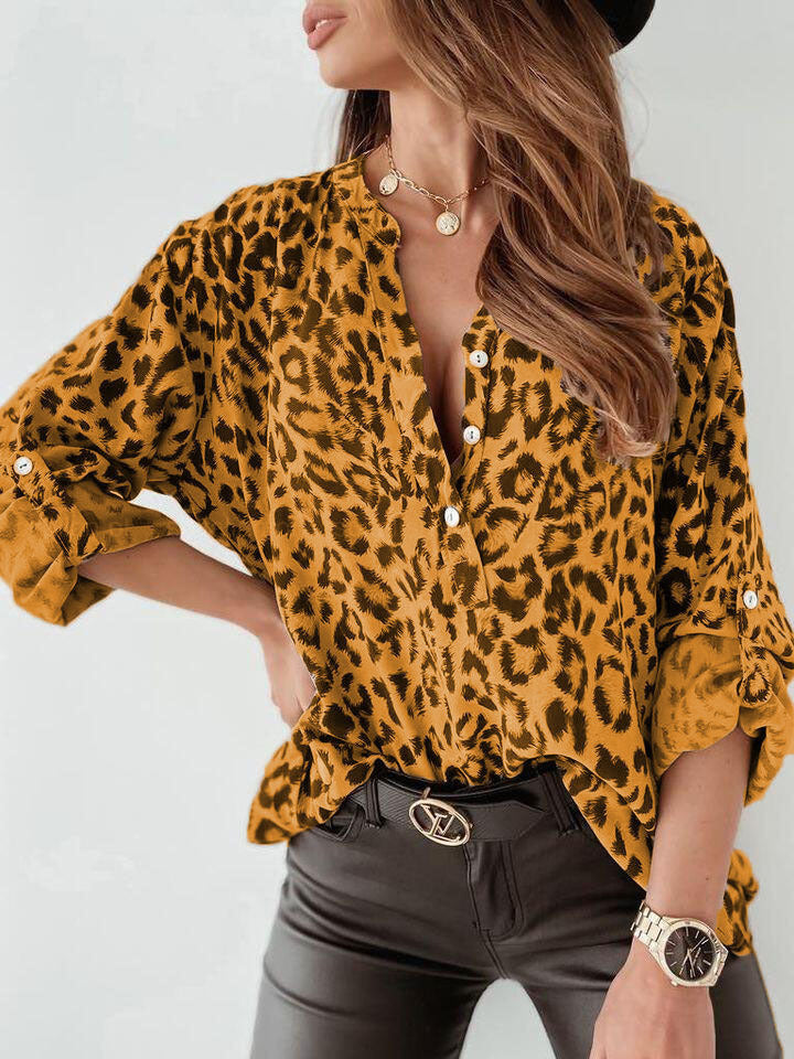 W&W |  Trendige Bluse im Leo-Muster