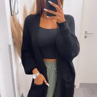 Strickjacke / Cardigan schwarz Art. 7188