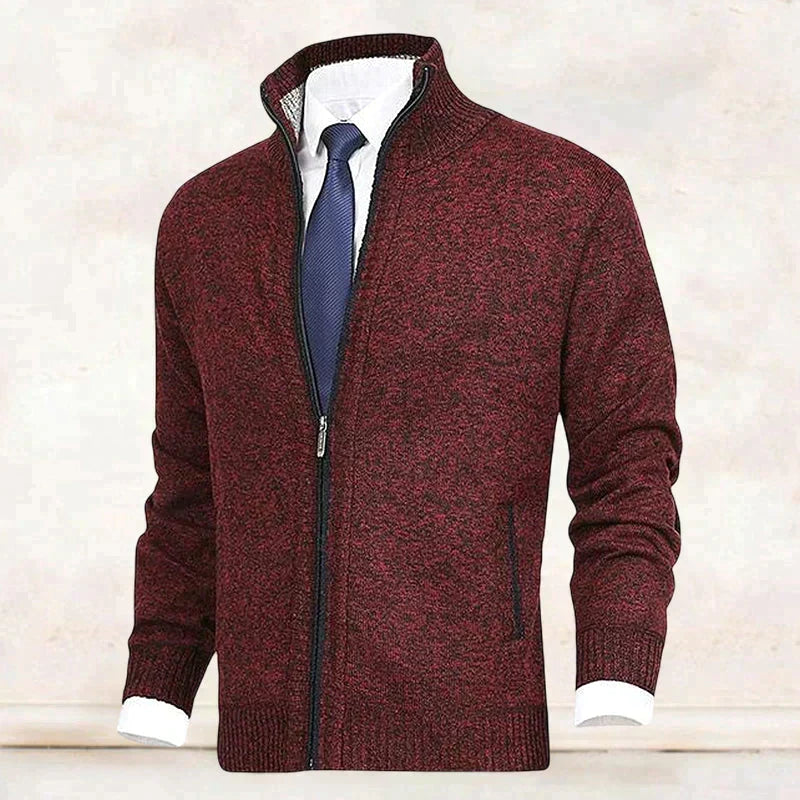 W&W Mode | Elegantes Herrenjackett mit Reißverschluss und Taschen