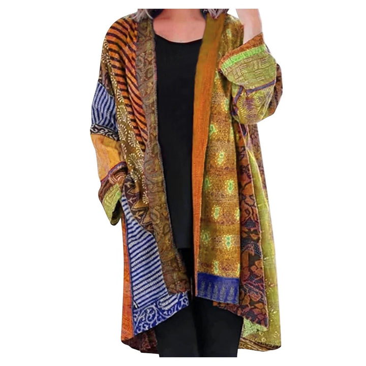W&W Mode Vintage langärmelige Strickjacke
