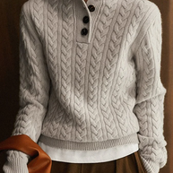 WW | Kabelgestrickter Winterpullover Für Damen