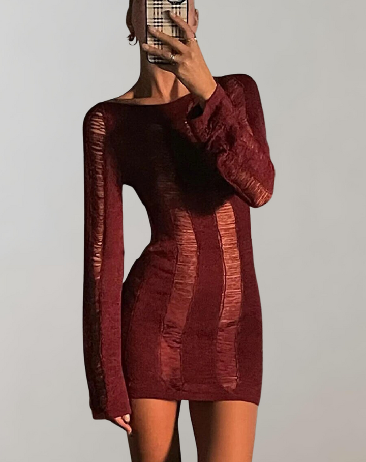 W&W Mode - Langärmeliges Minikleid