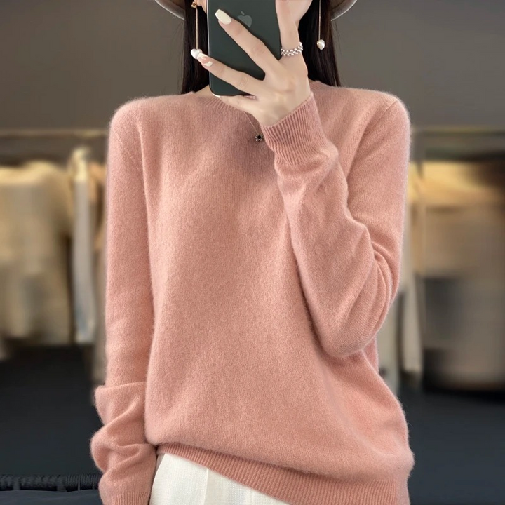 W&W Mode | Cashmere Pullover Damen Stilvoller Rundhals, Weich & Komfortabel