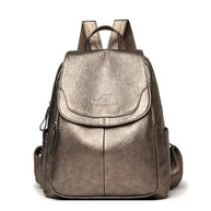 WW | Diebstahlsicherer Lederrucksack Für Stilvolle Frauen