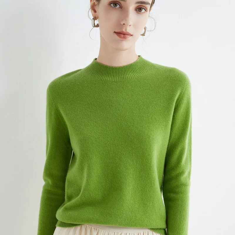 WW | Elegante Kaschmier Mix Damenpullover Weicher Feinstrickpullover