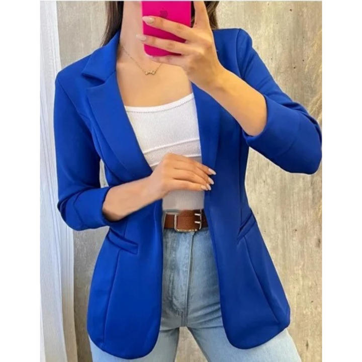 W&W Mode – Vintage-Damenblazer ohne Schnalle