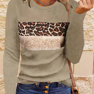 WW | Langarm-T-Shirt mit Leopardenmuster