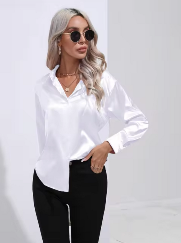 WW | Luxe Bluse Mit Langen Ärmeln