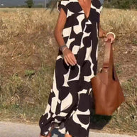 Amara™ - Maxikleid mit Print und V-Ausschnitt