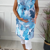 WW | Lässiges Longtop mit Farbenfrohem Blumenprint