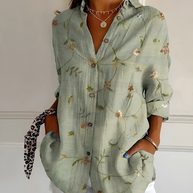 WW | Damenbluse Elegante Luftige Bluse Mit Knöpfen Für Frauen