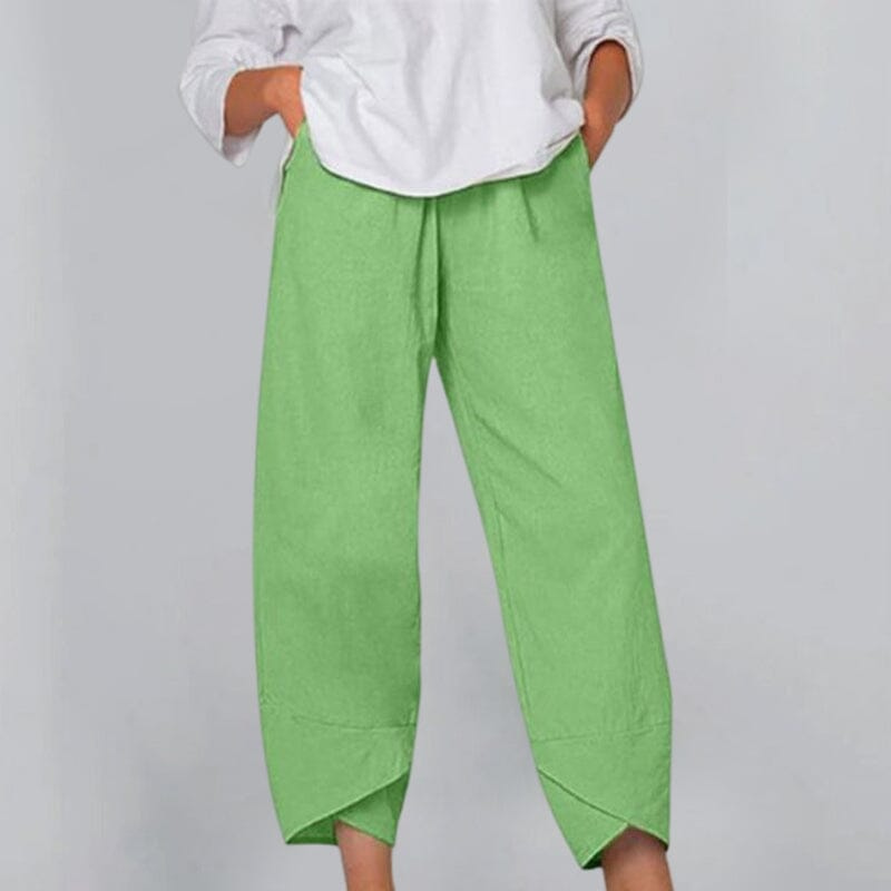 W&W Mode | Damenhose Leichte Baumwoll Und Leinen Damen Sommer Komfort