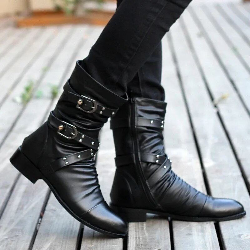 W&W Mode | Stiefel Aus Weinlese Leder