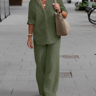 WW | Relaxed Leinenhose Mit Luftigem Sitz Für Damen