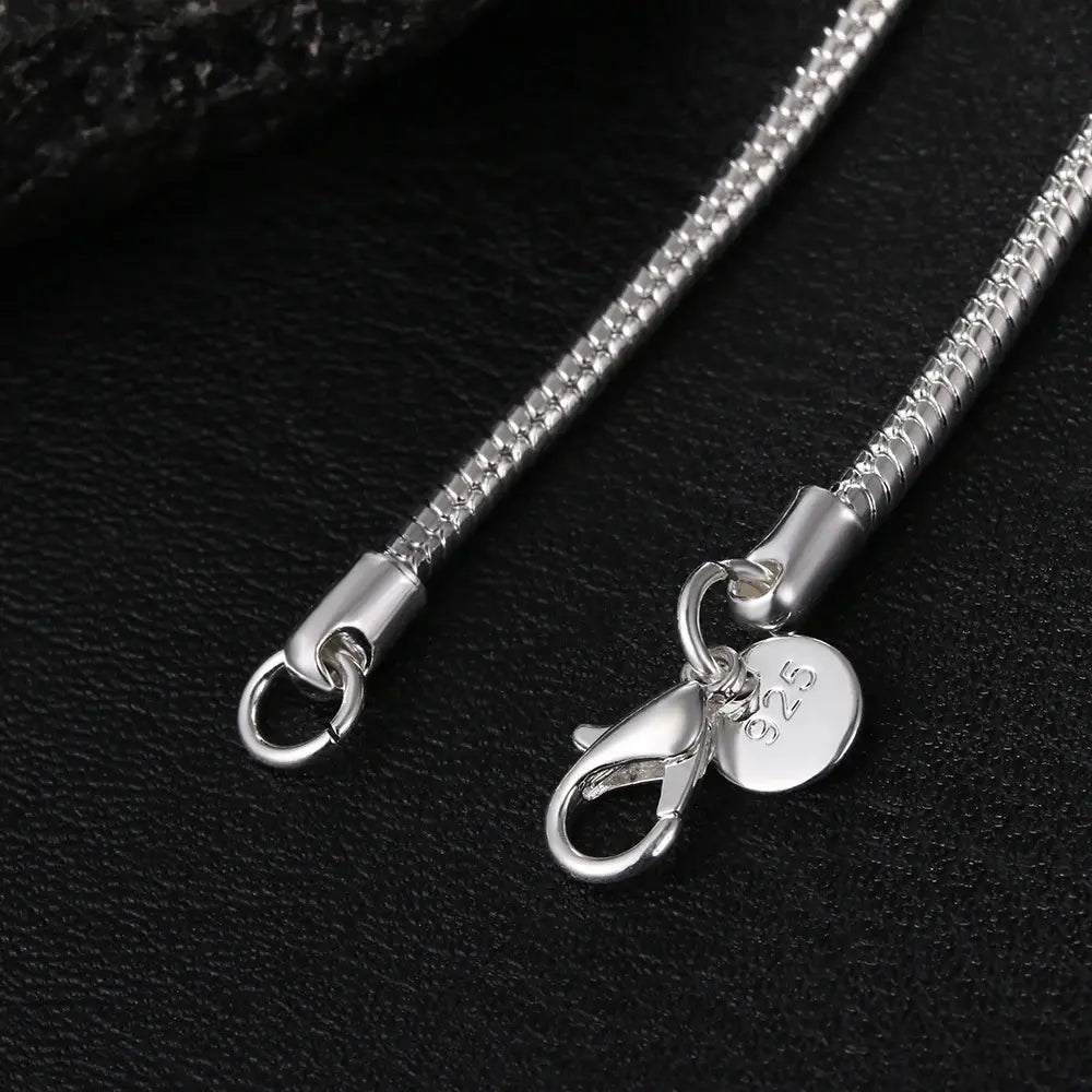 WW | 925 3mm Sterling Silber Schlangen Kette
