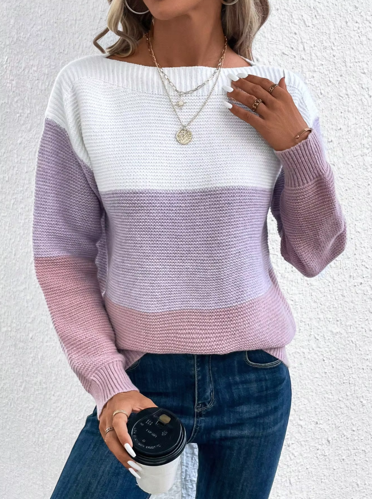 WW | Tricolor Strickpullover