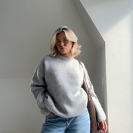 WW | Mohair Mischpullover mit Rundhalsausschnitt