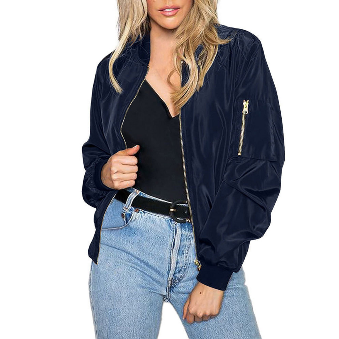W&W Mode | Reißverschluss Leichtjacke Für Damen