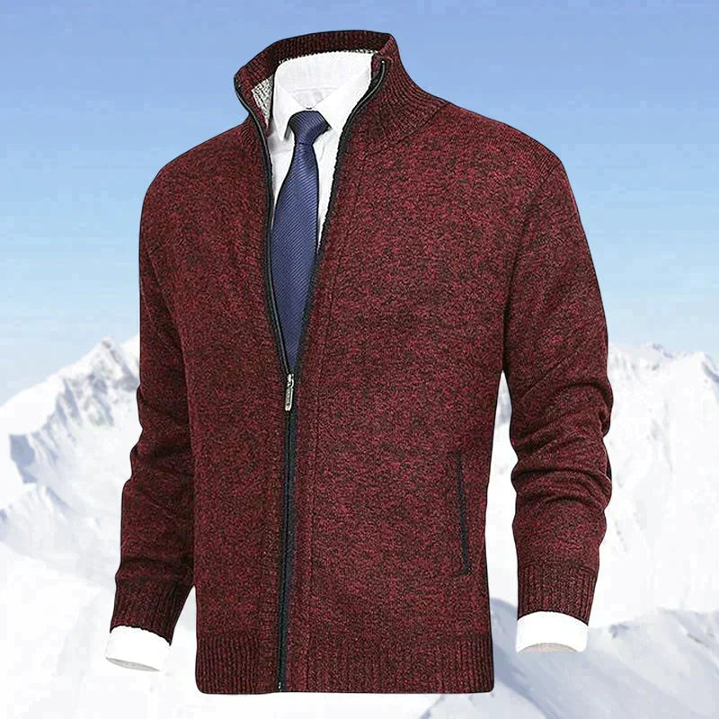 W&W Mode | Elegantes Herrenjackett mit Reißverschluss und Taschen