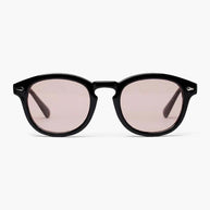 WW | Schwarzer Rahmen Runde Sonnenbrille Für Männer