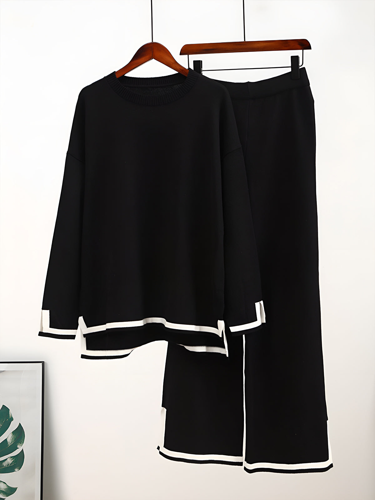 WW Elastisches Strick-Lounge-Set