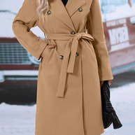 WW | Klassischer Damen Trenchcoat Mit Doppelknopfverschluss