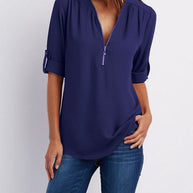 Maxime™ - Langärmelige Lockere Bluse