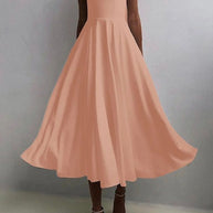 WW | elegantes Midi-Kleid mit Spaghettiträgern für besondere Anlässe
