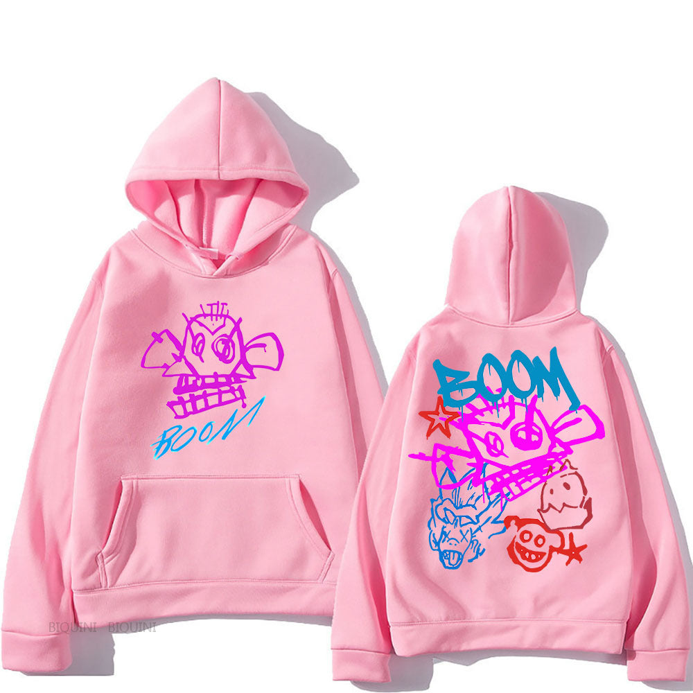 WOLFF | Arcane Jinx Cartoon Langarm-Hoodie