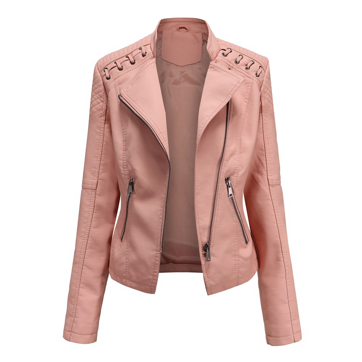 W&W Mode - Lederjacke im Biker-Style