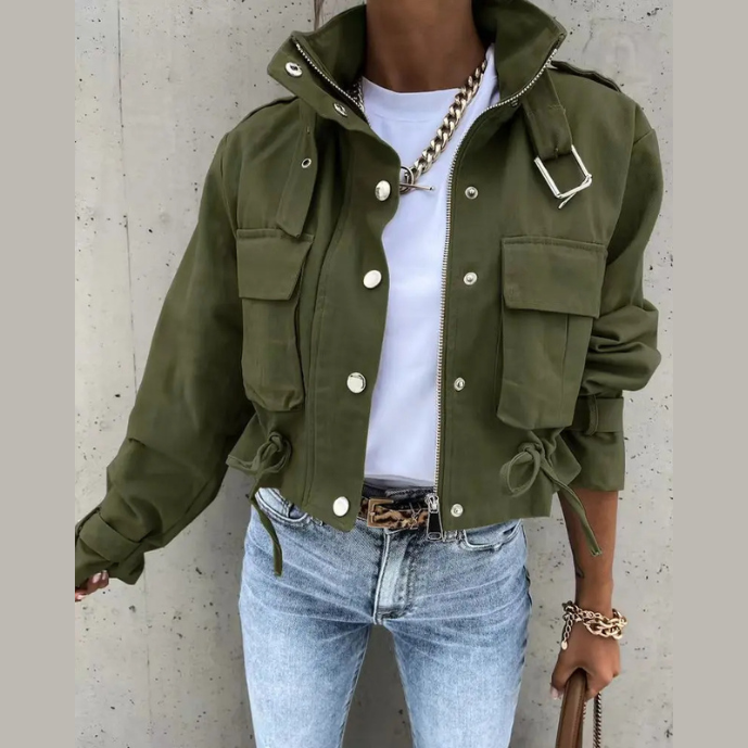WW | Moderne Damen-Jacke mit Kordelzug