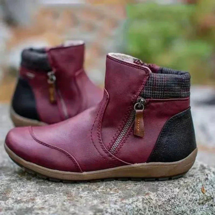 W&W Mode | Orthopädische Wasserdichte Premium-Stiefel Mit Reißverschluss
