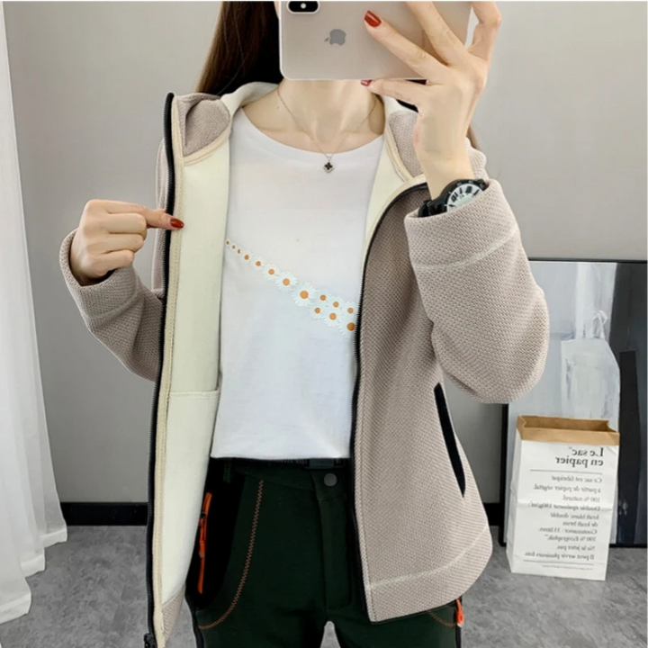 W&W Mode | Fleecejacke Damen, Leicht Und Atmungsaktiv Mit Reißverschluss