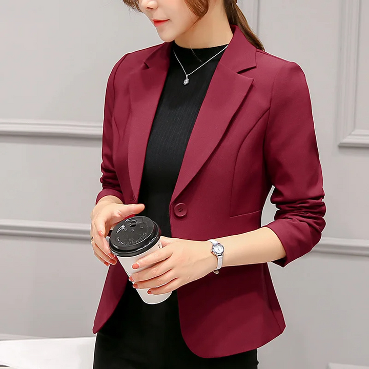 W&W Mode | Eleganter Damen Blazer mit Langen Ärmeln Perfekt für Die Arbeit